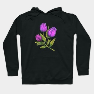 Purple Tulips Hoodie